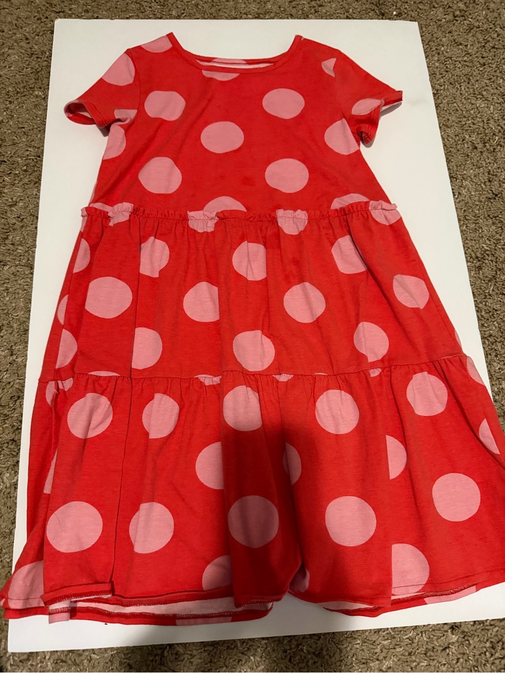 Tucker + Tate Red Dress with Pink Polka Dots